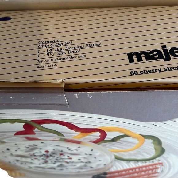 Vintage Majestic Images Chip & Dip Set Pink Lucite New - Picture 12 of 13